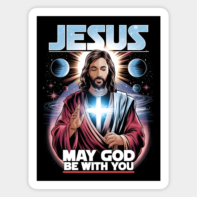 Jesus May the Lord Be With You Sticker by animegirlnft
